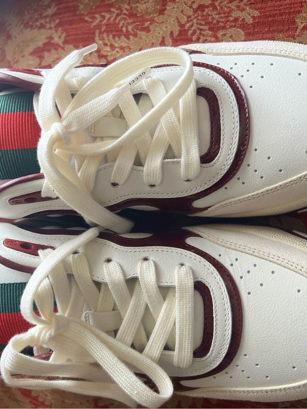 Gucci Re-Web Rosso Ancora Sneakers - Picture 3 of 5